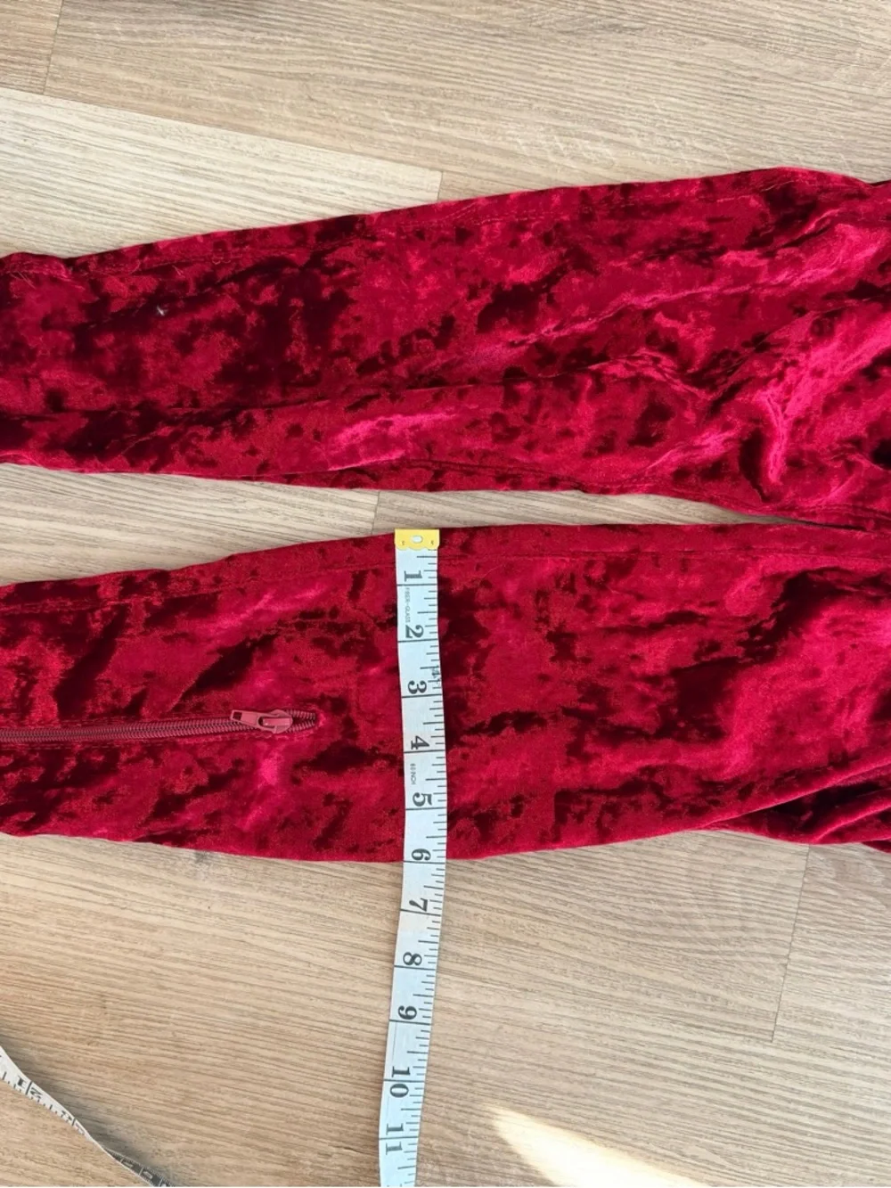 Red Velvet Over-the-Knee‎ Peep-Toe Heels